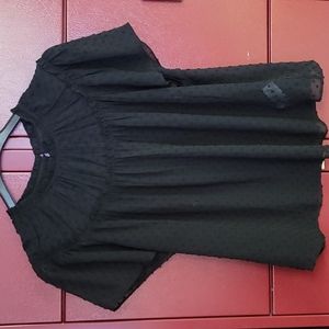 Black sheer top